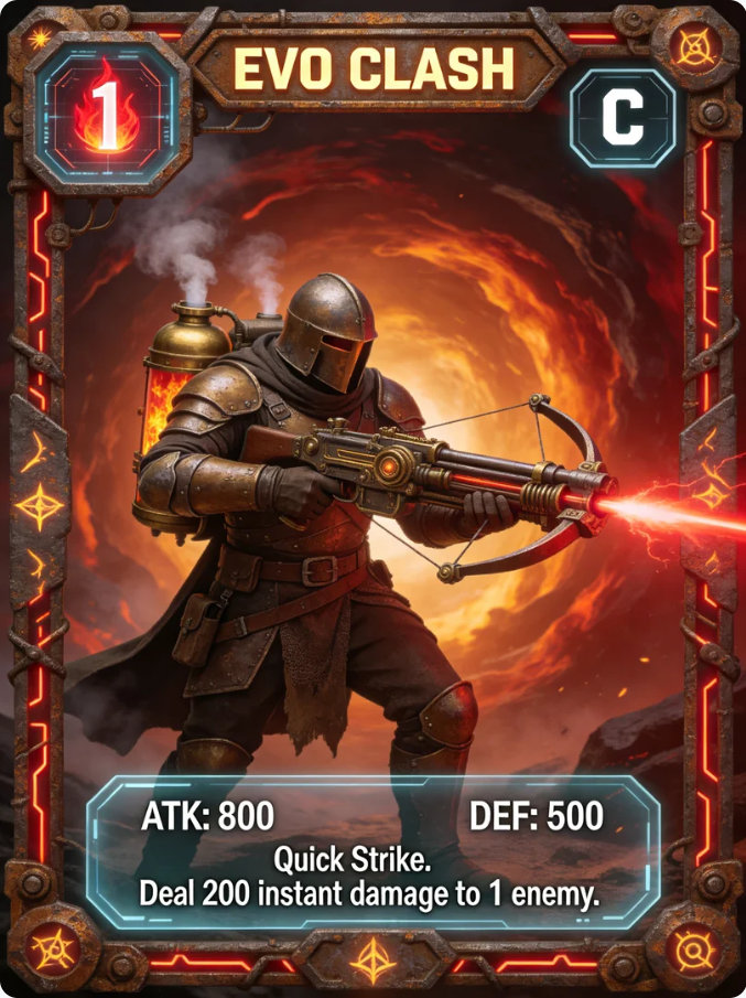 EVO CLASH Card